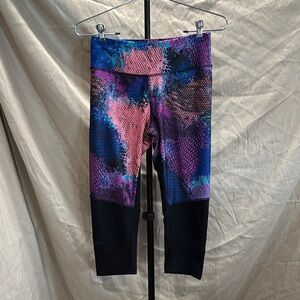 Marika Pink and Blue Leggings with High Waist